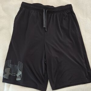 Under Armour Boy's Black Athletic Shorts